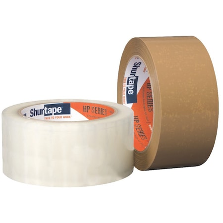 Shurtape Carton Sealing Tape, 48mm x 100M, Tan, 1 Roll 207181